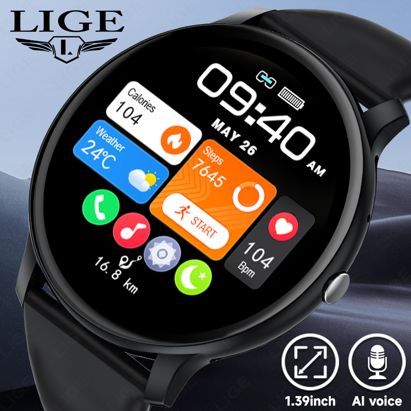 Smartwatch Latest Watches For Men - Reloj inteligente LIGE con llamada Bluetooth
