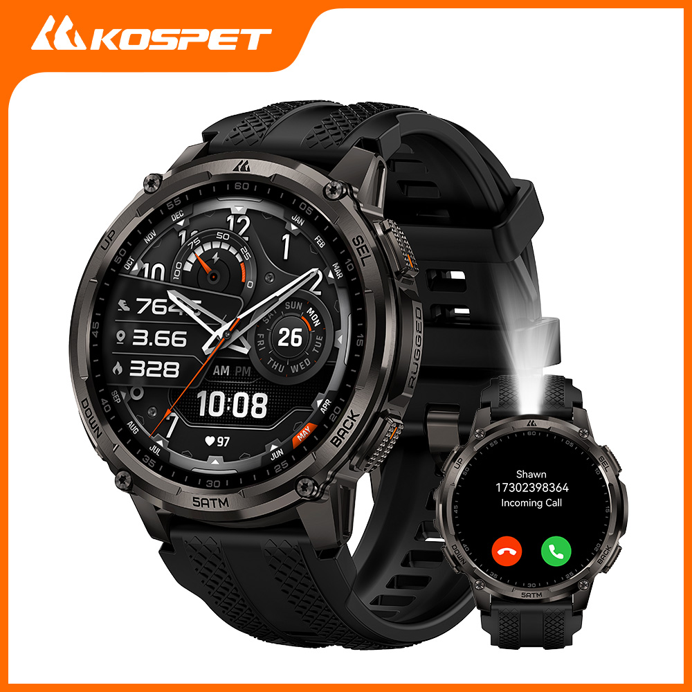Smartwatch Rugged Watches For Men - Reloj inteligente KOSPET TANK T4C para