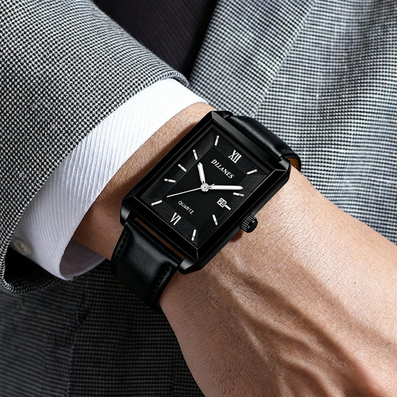 Smartwatch New Watches For Men - Relojes Casuales de Cuero para Hombre,