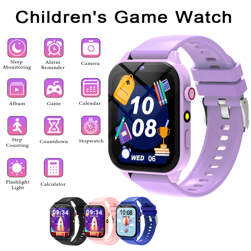 Smartwatch Digital Watches For Kids - Reloj inteligente para juegos infantiles, pantalla
