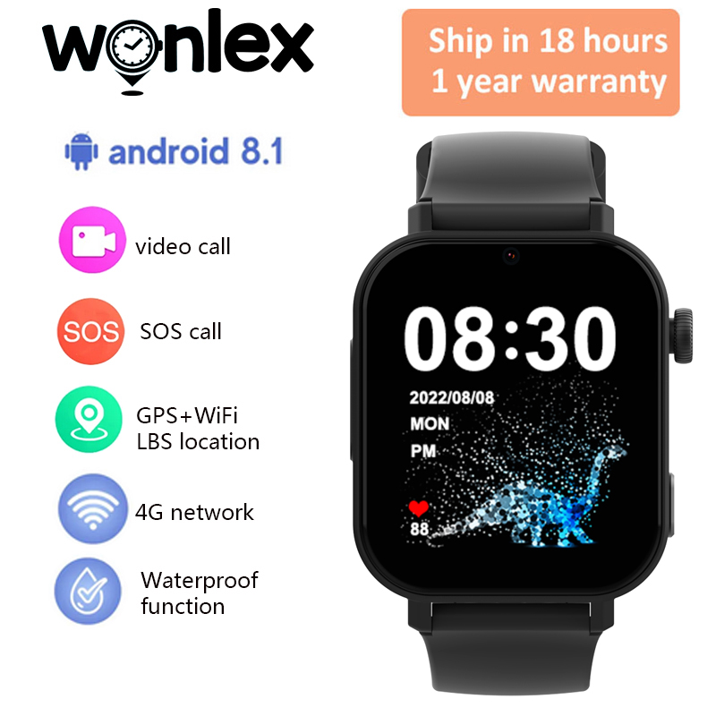 Smartwatch Digital Watches For Kids - Reloj inteligente Wonlex KT36 4G para