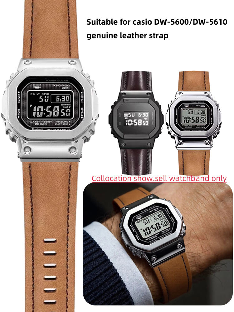 Casio Watch G-Shock Dw-5600 - DW-5600 correa de reloj de cuero