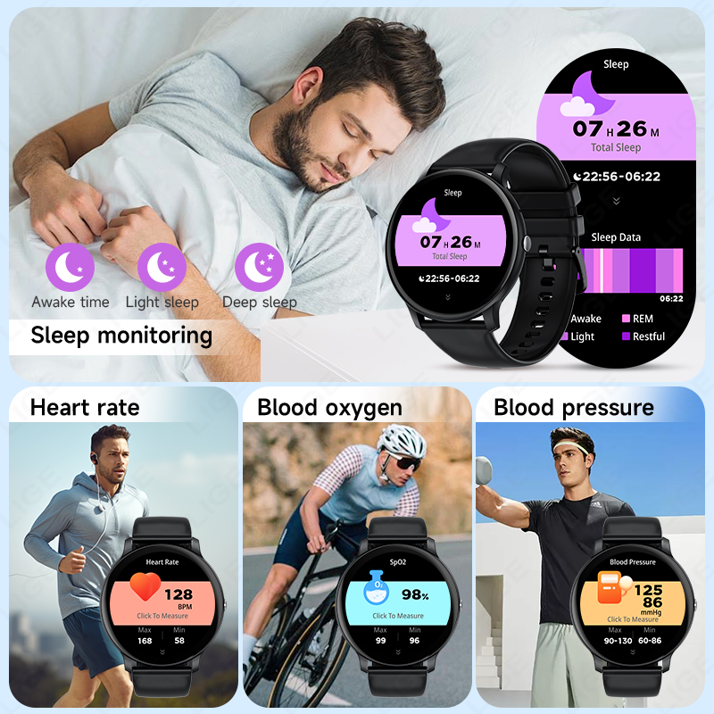 Reloj inteligente LIGE con lla - Smartwatch Latest Watches For Men reseña y precio