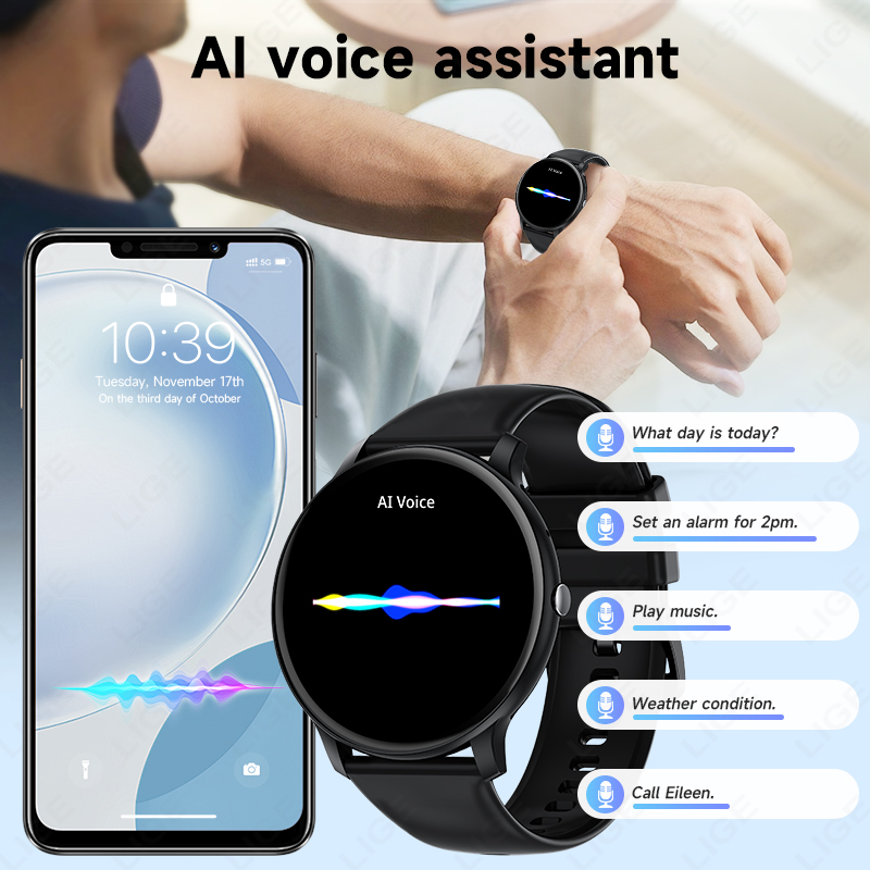 Reloj inteligente LIGE con lla - Smartwatch Latest Watches For Men reseña y precio