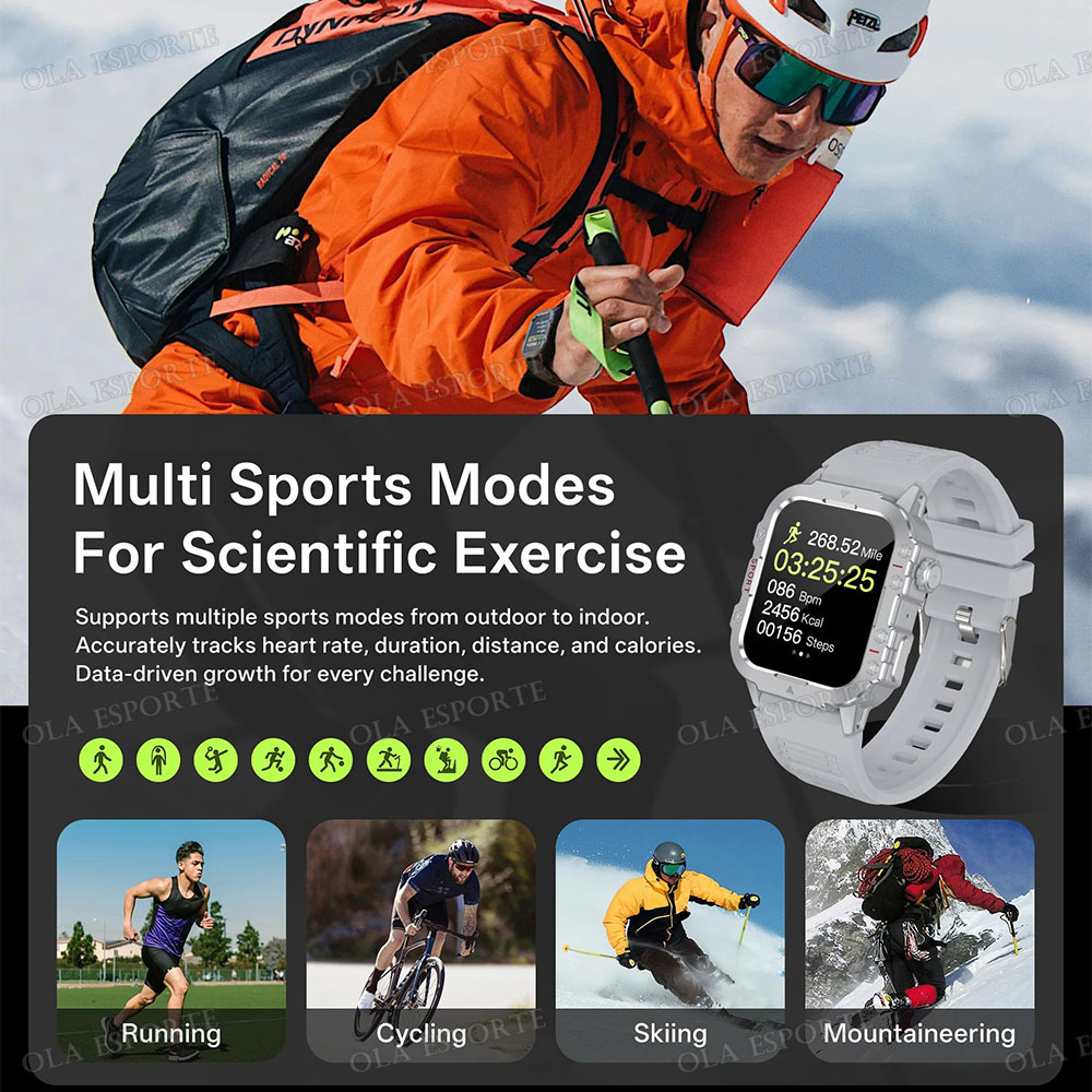 Reloj Inteligente Militar Resi - Smartwatch Rugged Watches For Men reseña y precio