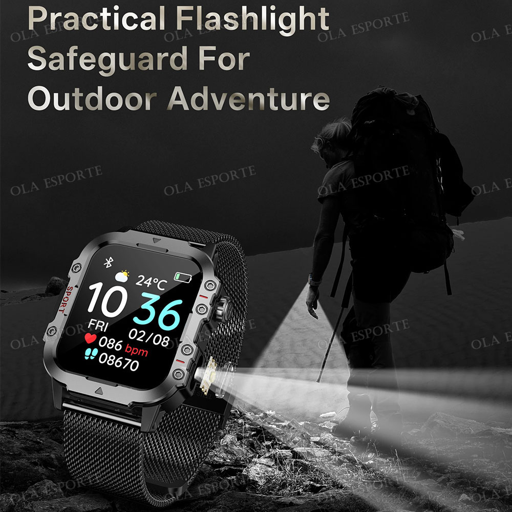 Reloj Inteligente Militar Resi - Smartwatch Rugged Watches For Men reseña y precio