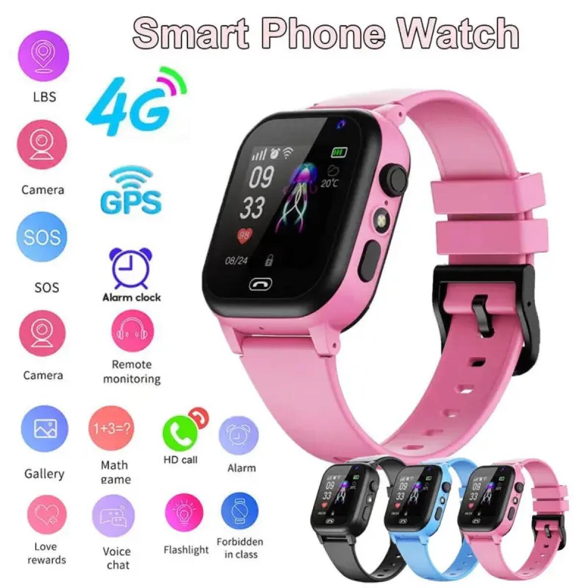 Reloj inteligente para niños 4 - Smartwatch Digital Watches For Kids reseña y precio