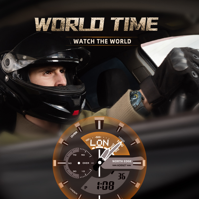 Reloj inteligente NORTH EDGE p - Smartwatch Army Watches For Men reseña y precio