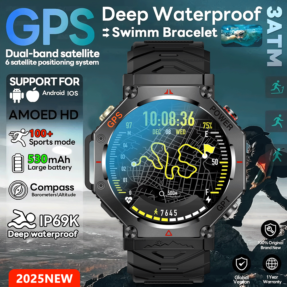 Nuevo Reloj Inteligente T-Rex  - Smartwatch Rugged Watches For Men reseña y precio