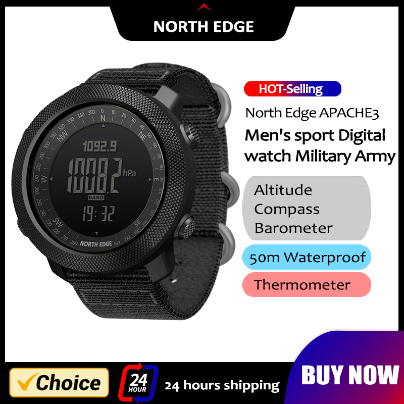 Reloj inteligente NORTH EDGE p - Smartwatch Army Watches For Men reseña y precio