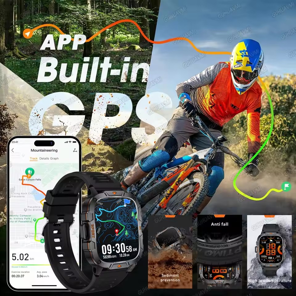 Nuevo Reloj Inteligente GPS Mi - Smartwatch Rugged Watches For Men reseña y precio