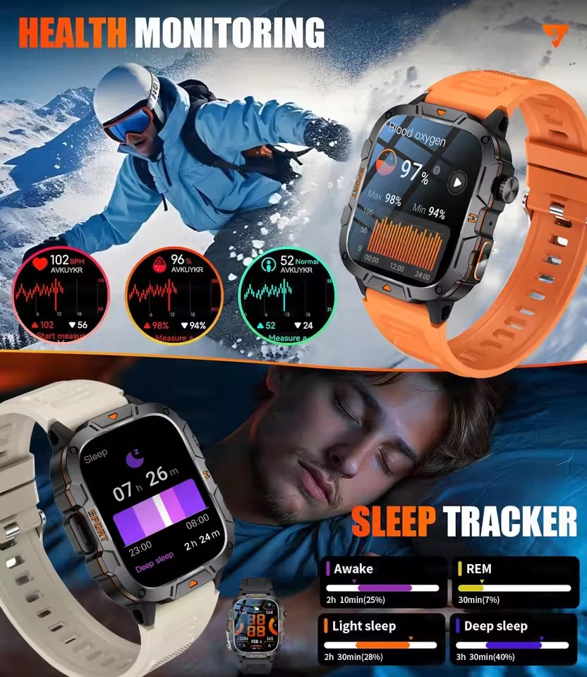 Nuevo Reloj Inteligente GPS Mi - Smartwatch Rugged Watches For Men reseña y precio