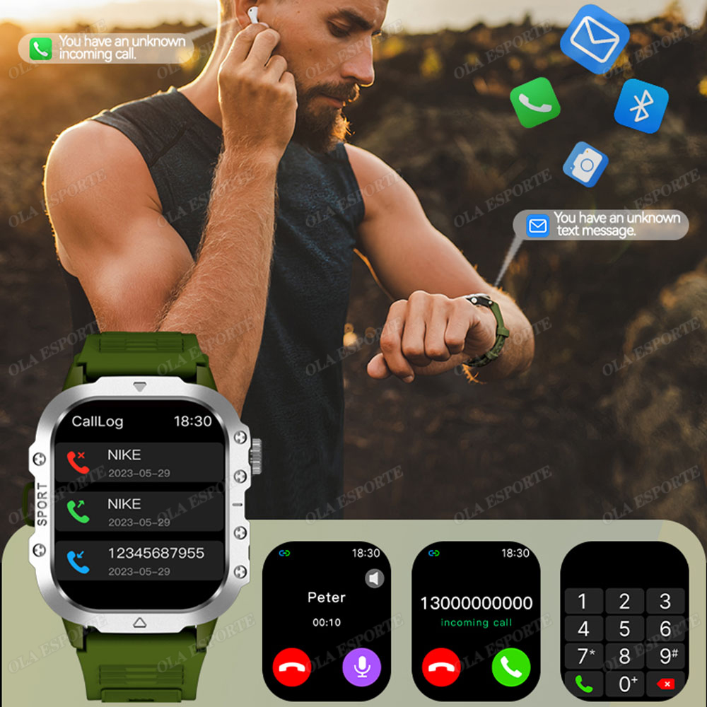 Nuevo Reloj Inteligente Milita - Smartwatch Rugged Watches For Men reseña y precio