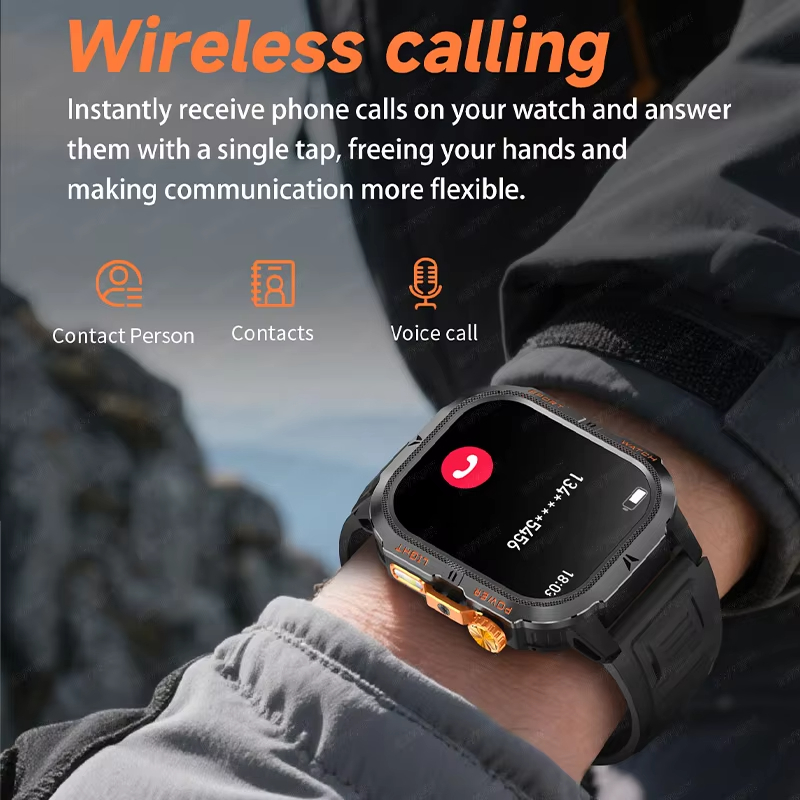 Reloj Inteligente Militar Resi - Smartwatch Rugged Watches For Men reseña y precio