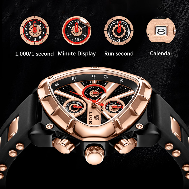 Reloj LIGE a la moda para homb - Smartwatch Army Watches For Men reseña y precio