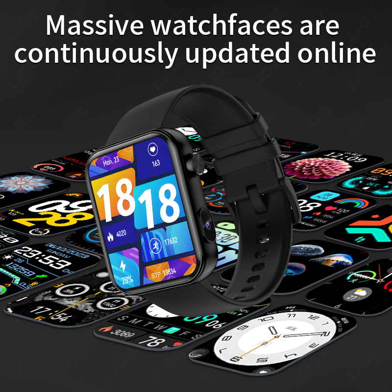 LIGE con cámara puede tomar fo - Smartwatch Latest Watches For Men reseña y precio