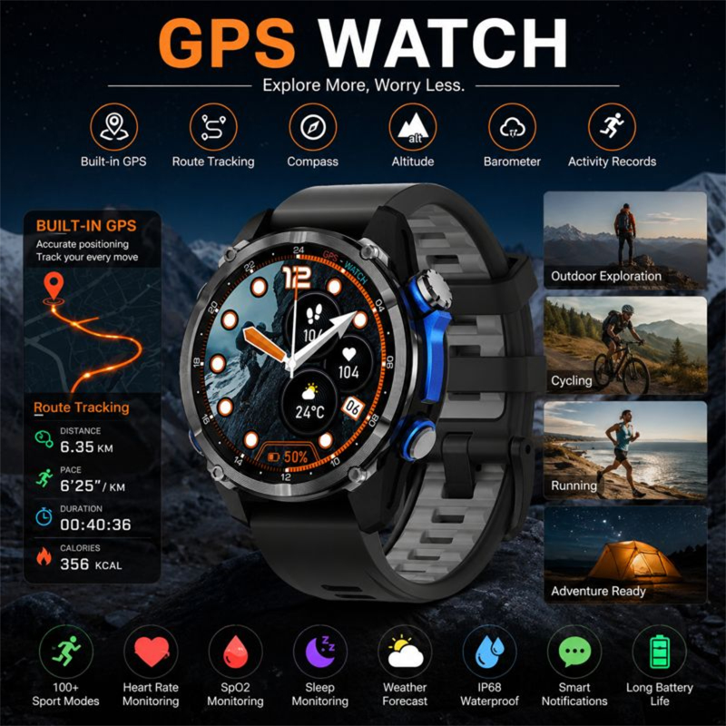 Nuevo Reloj Inteligente 2026 c - Smartwatch Army Watches For Men reseña y precio