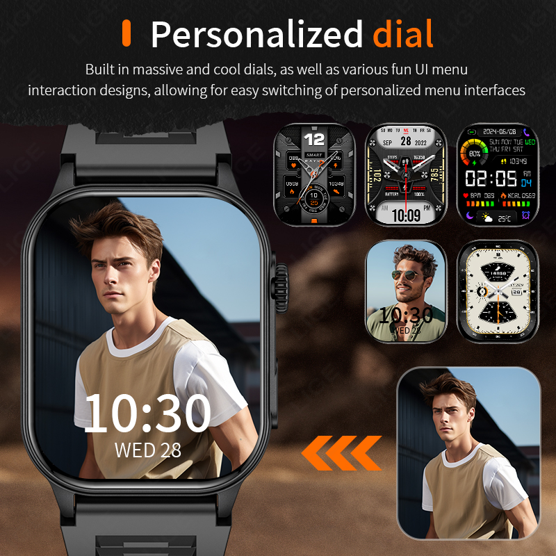 Reloj inteligente LIGE para ho - Smartwatch Latest Watches For Men reseña y precio