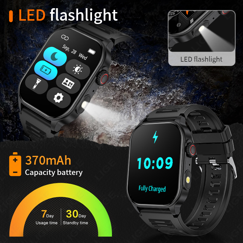 Reloj inteligente LIGE para ho - Smartwatch Latest Watches For Men reseña y precio